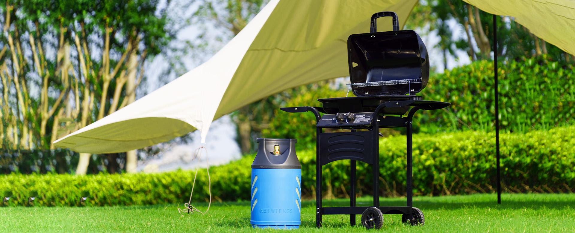 Cilindro de gas para la parrilla